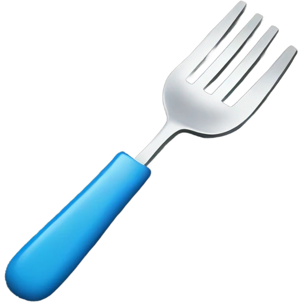 fork on blue carpet emoji