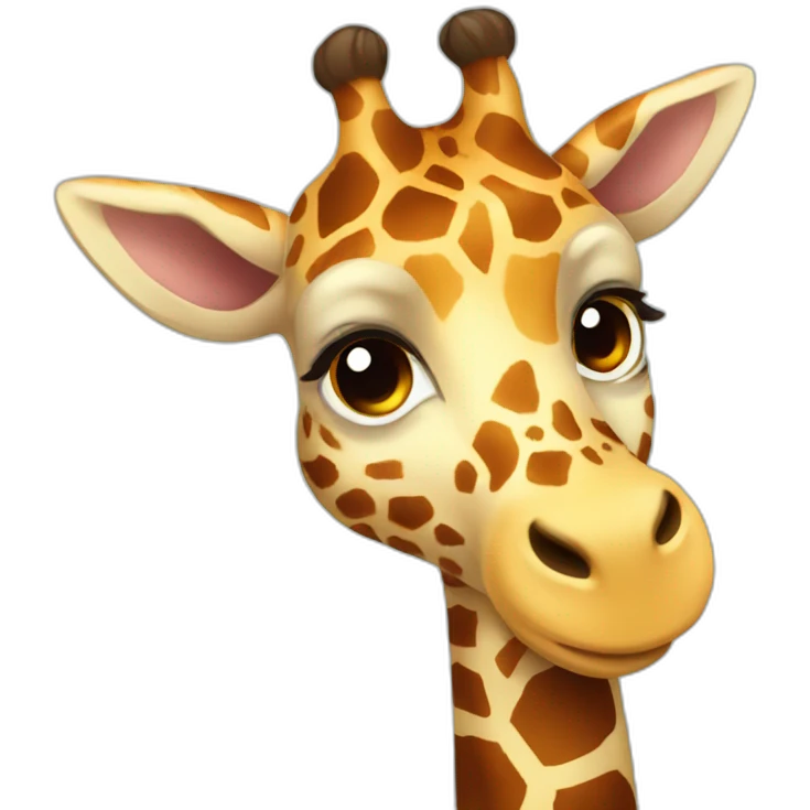 cute pet giraffe emoji