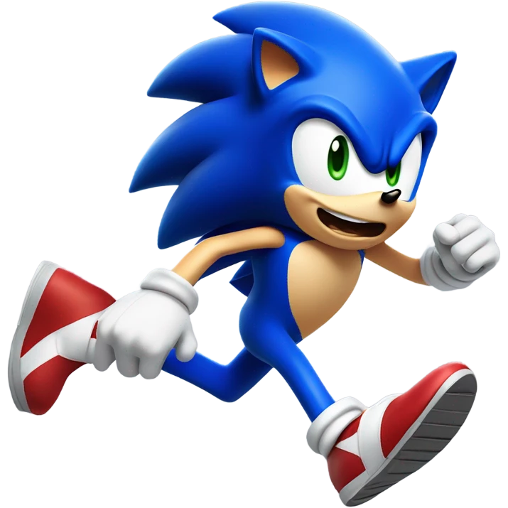sonic running emoji