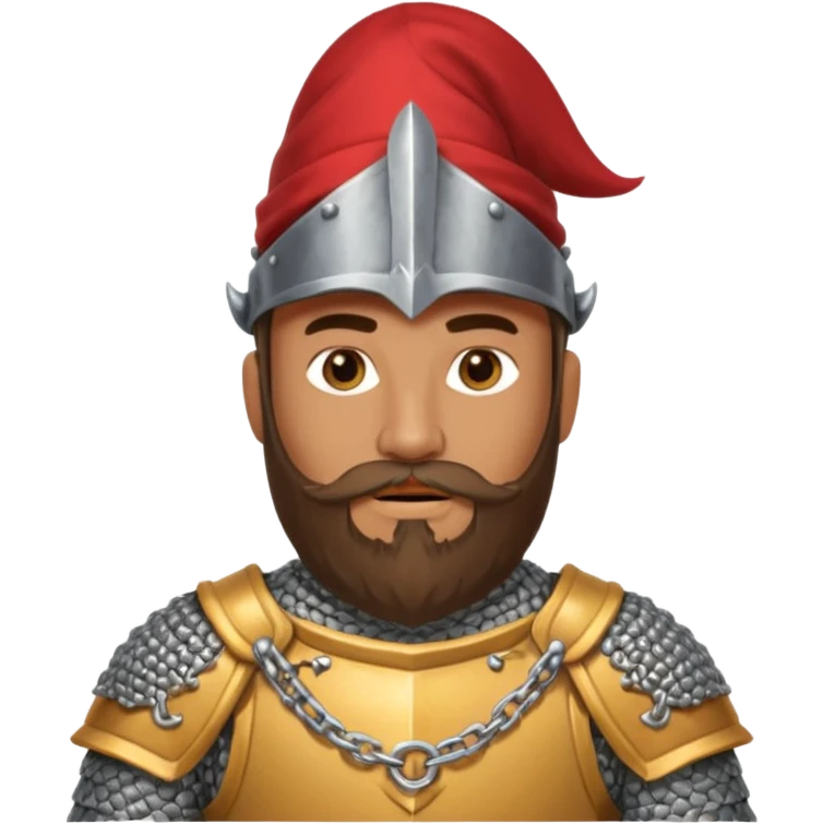 a western knight with full beard, wearing hat emoji