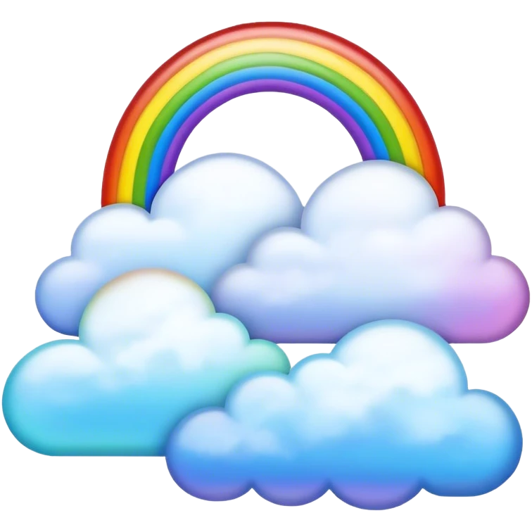 rainbow clouds emoji