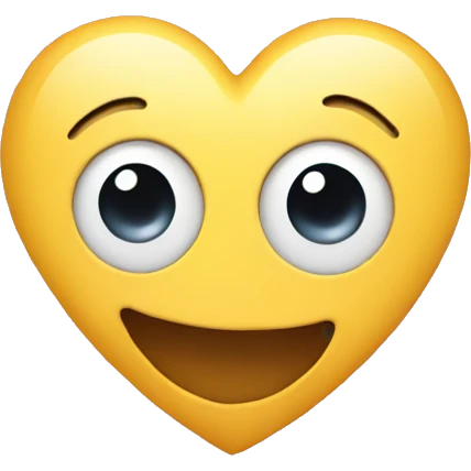 Heart with eyes and smile emoji