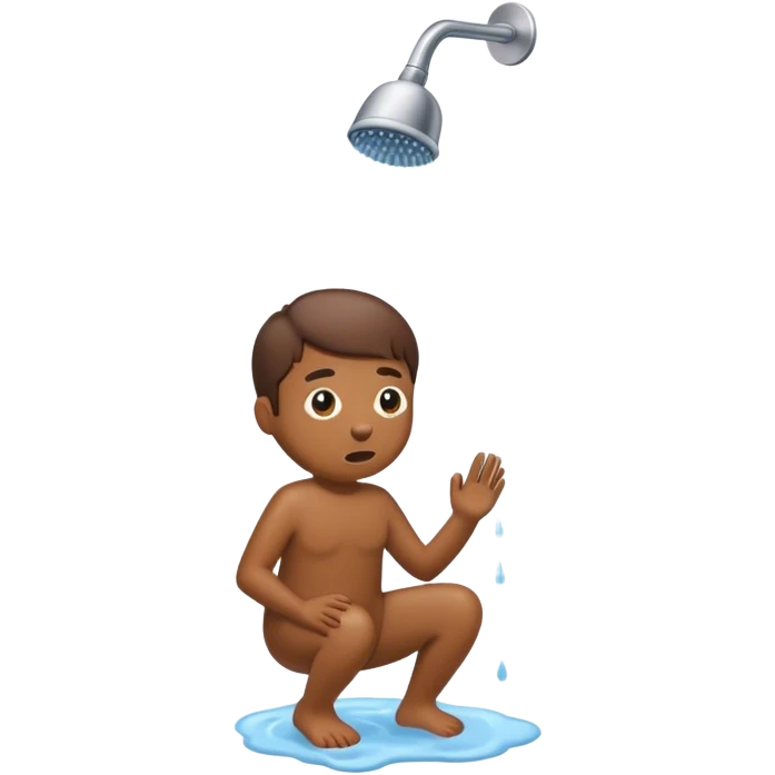 Poop shower emoji