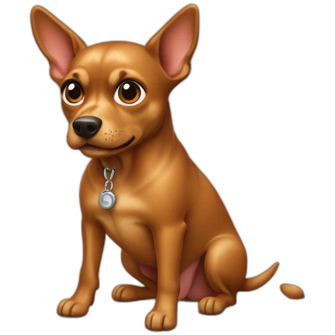 caramel-pincher-dog emoji