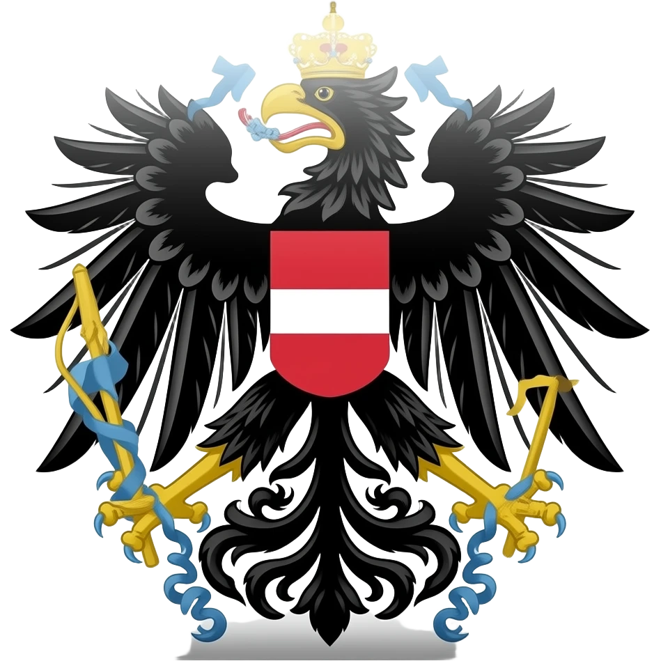 Habsburger  flagge mit doppelten adler emoji