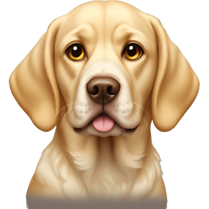 yellow labrador and king charles spaniel emoji