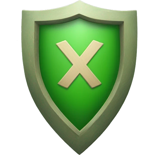 green shield with check icon  emoji