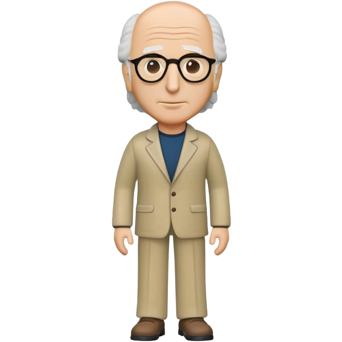 Larry David full body, funko style  emoji