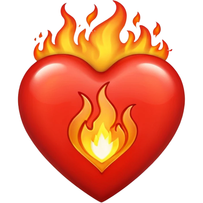 heart with flames emoji
