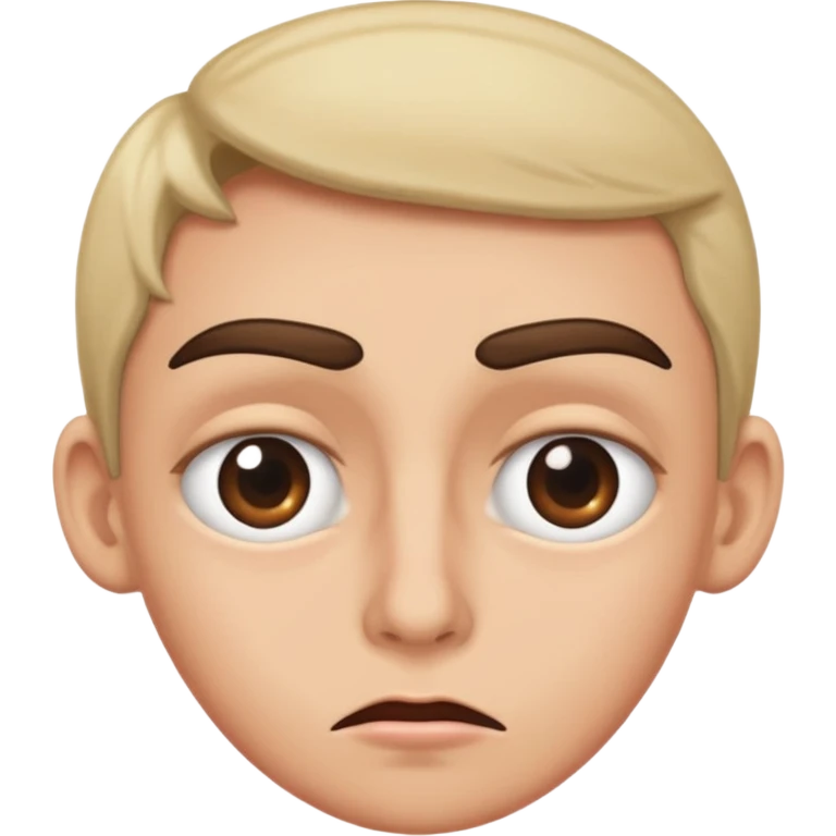 Raising eyebrows and rolling eyes emoji