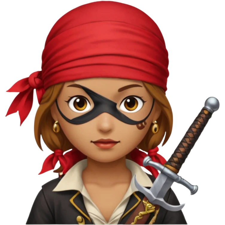 Girl pirate emoji