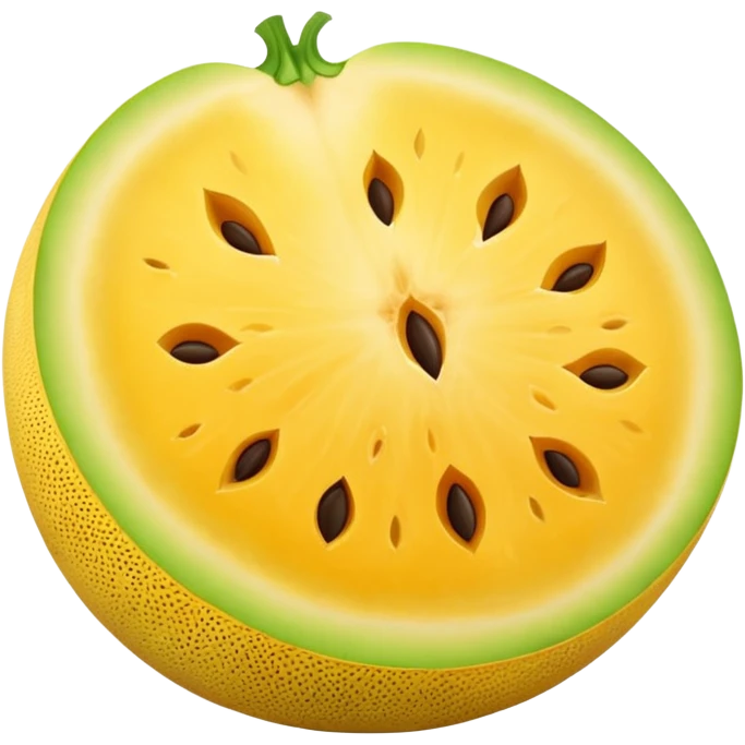 whole yellow melon  emoji