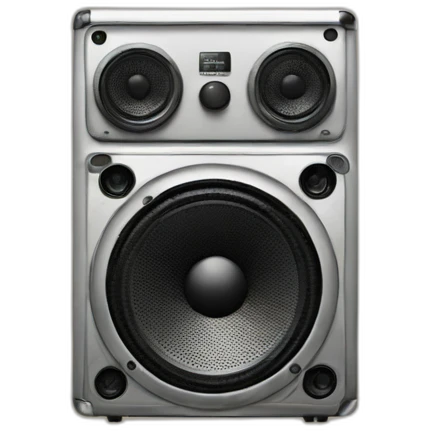 Dj sound speaker on truck emoji