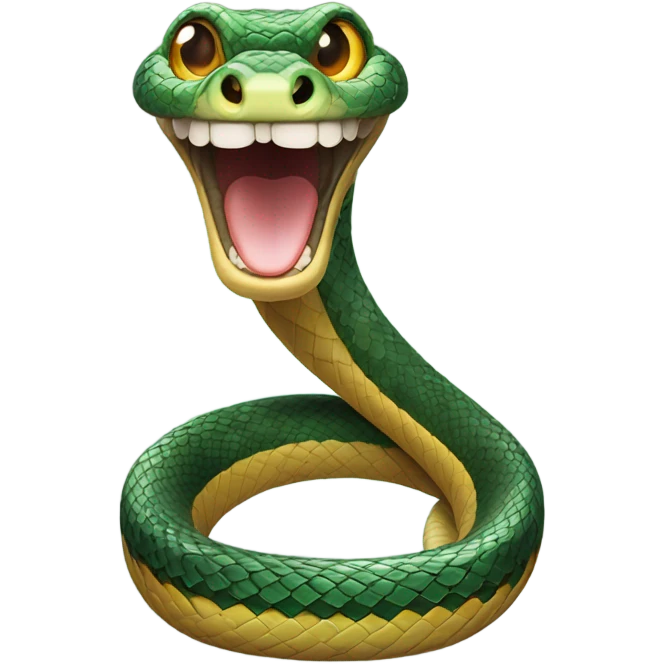 snake face smil emoji