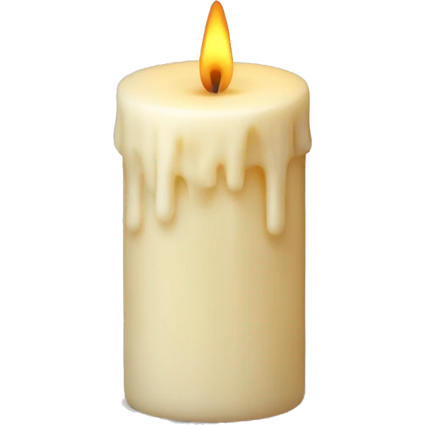 Vanilla candle emoji