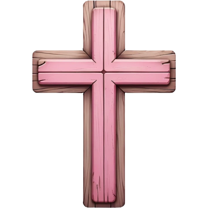 Pink cross emoji