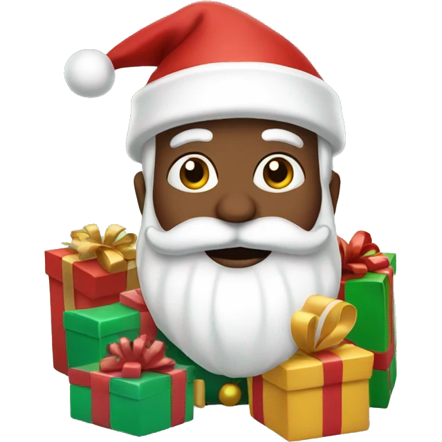 Santa claus with gifts emoji