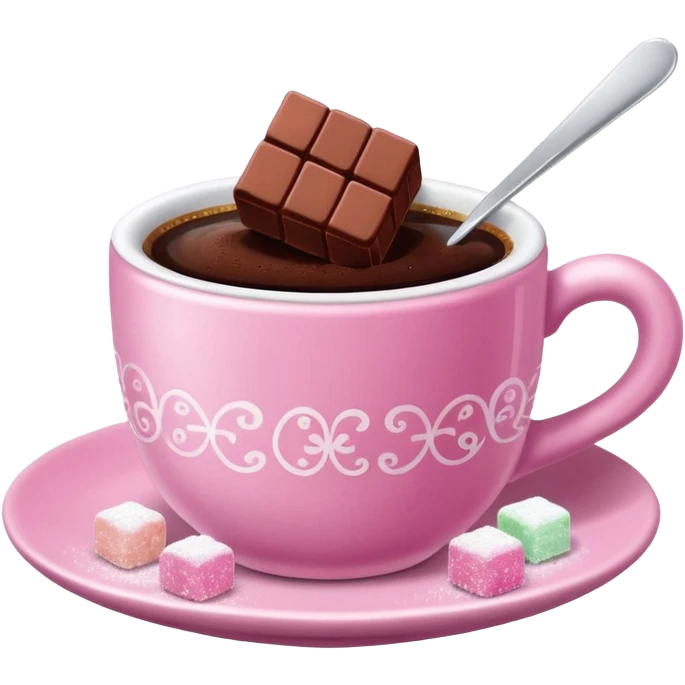 turkish coffe with turkish delight emoji