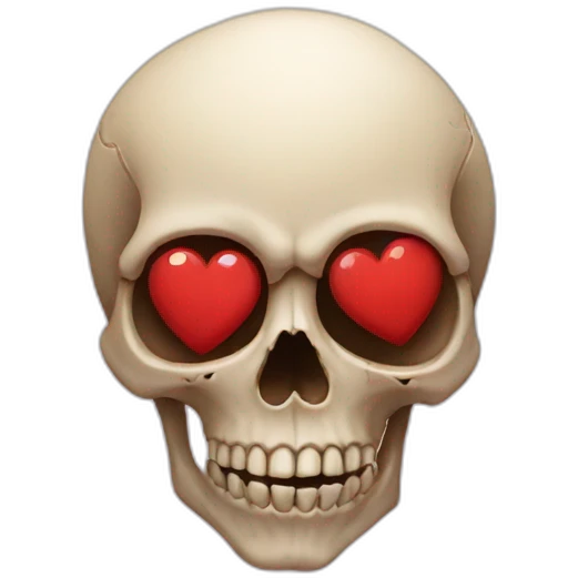 skull heart emoji