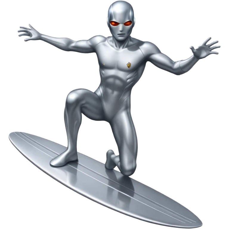 Surfista prateado  emoji