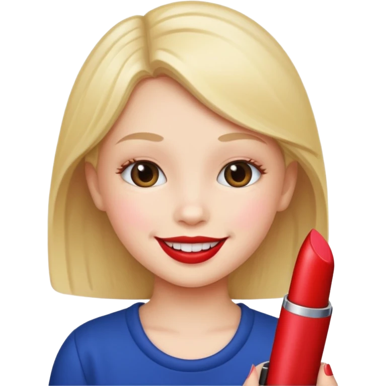 child with lipstick  emoji