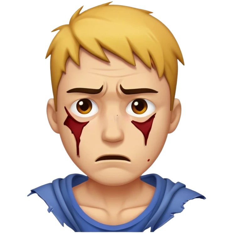 A guy getting beat up emoji