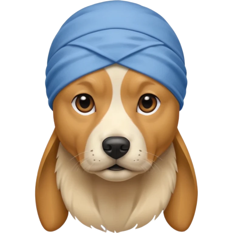 dog wearing a durag emoji