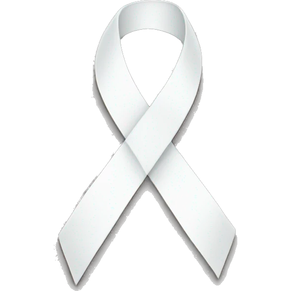 White ribbon emoji