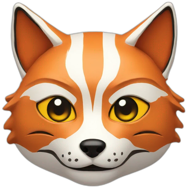 Japanese fox mask emoji