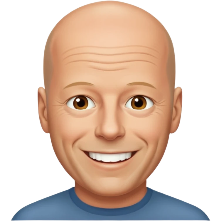 bruce willis bald emoji