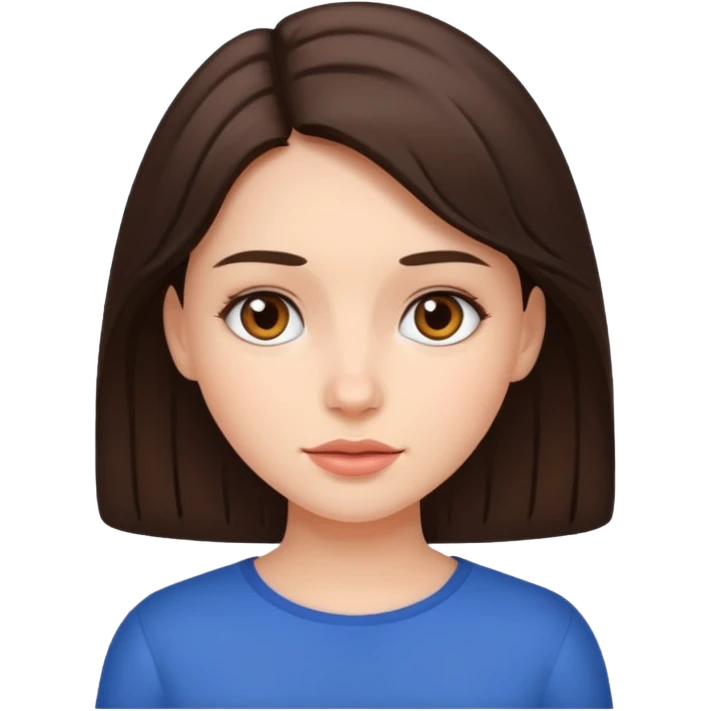 девушка брюнетка emoji