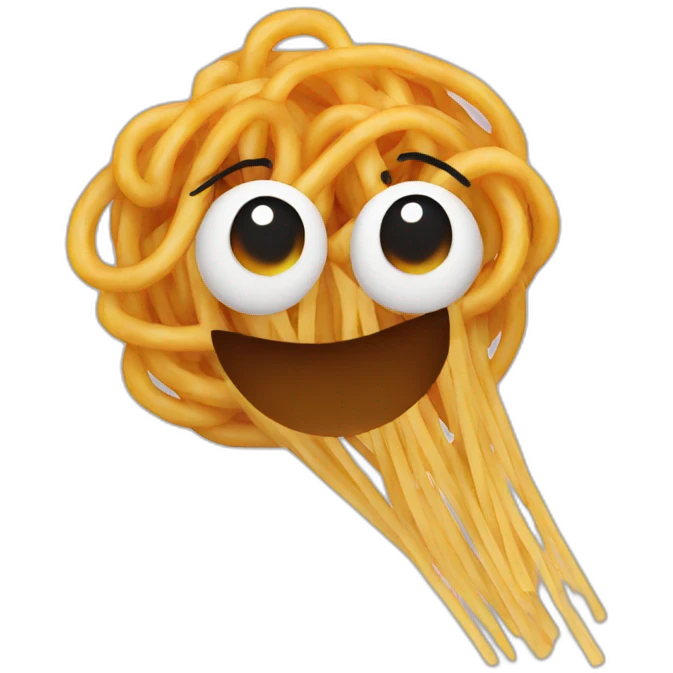 a spaghetti emoji