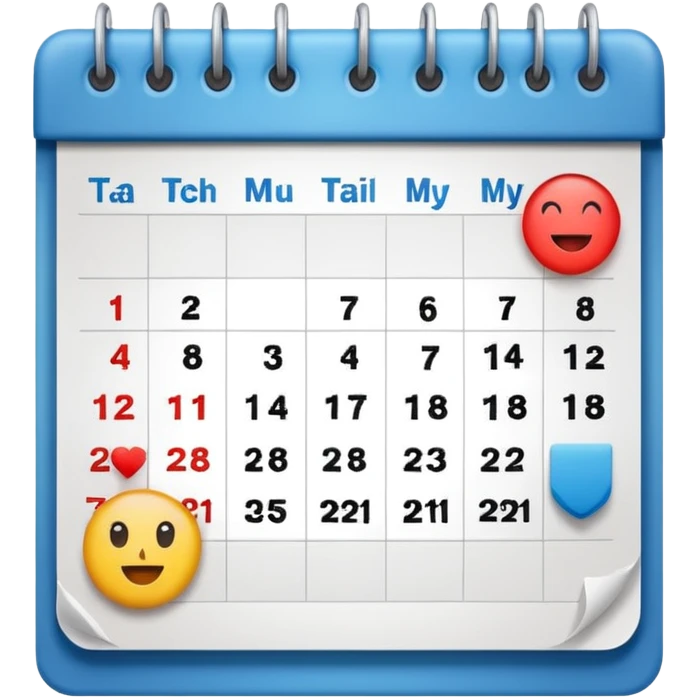 It’s On the calendar!  emoji