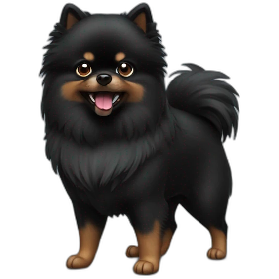 angry-black-pomeranian emoji