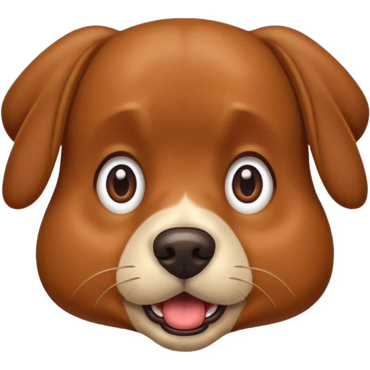 😱 but as a brown dog emoji