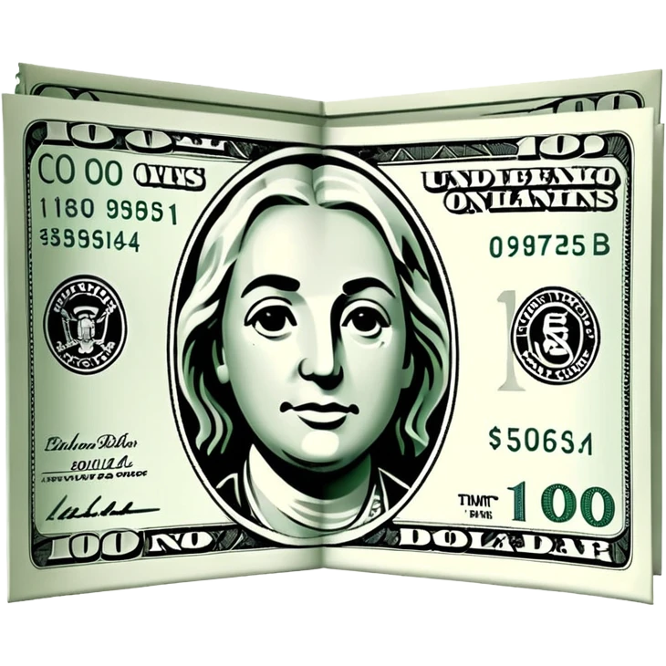 Cokaine dollar bill emoji