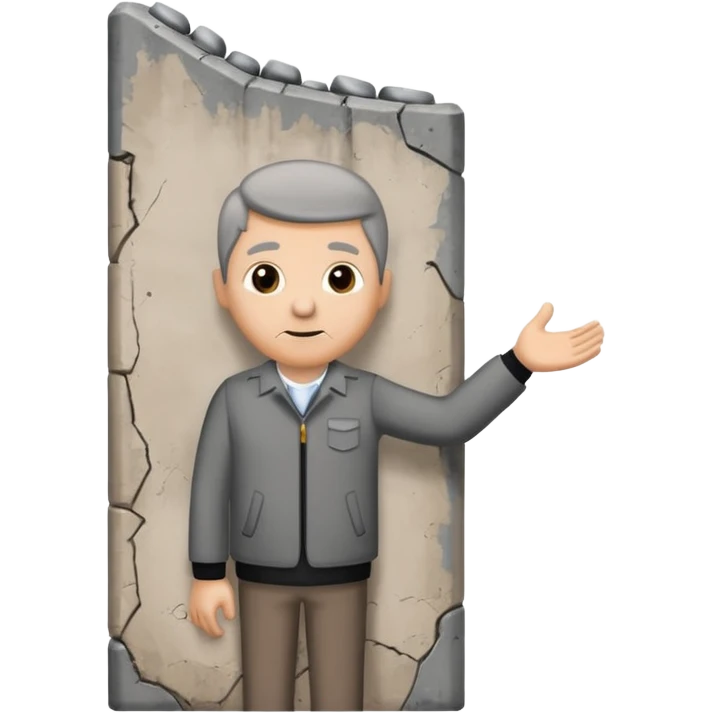 berlin wall long in frontt emoji