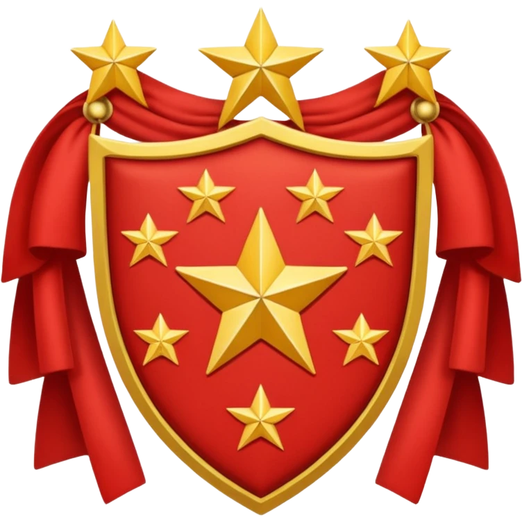 red 5 stars coat of arms emoji