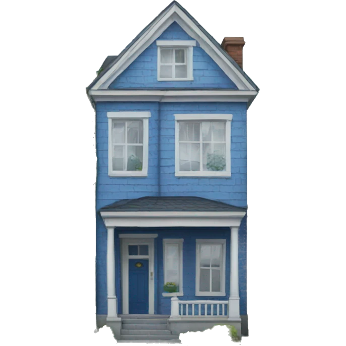 townhouse blue emoji