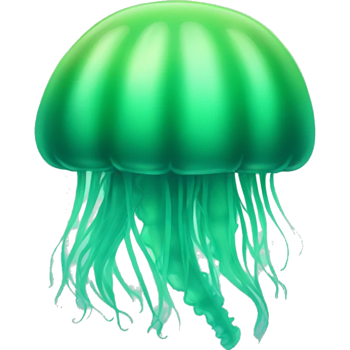 Ombre green jellyfish emoji