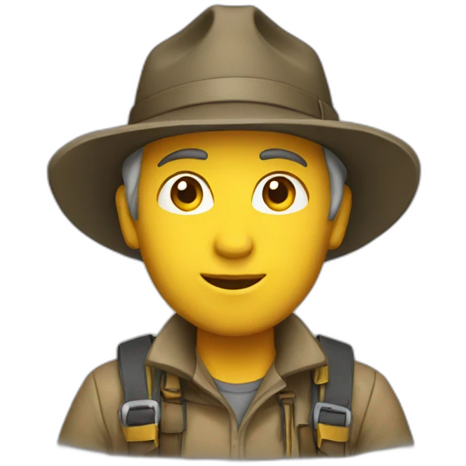 explorer 😑 , head emoji