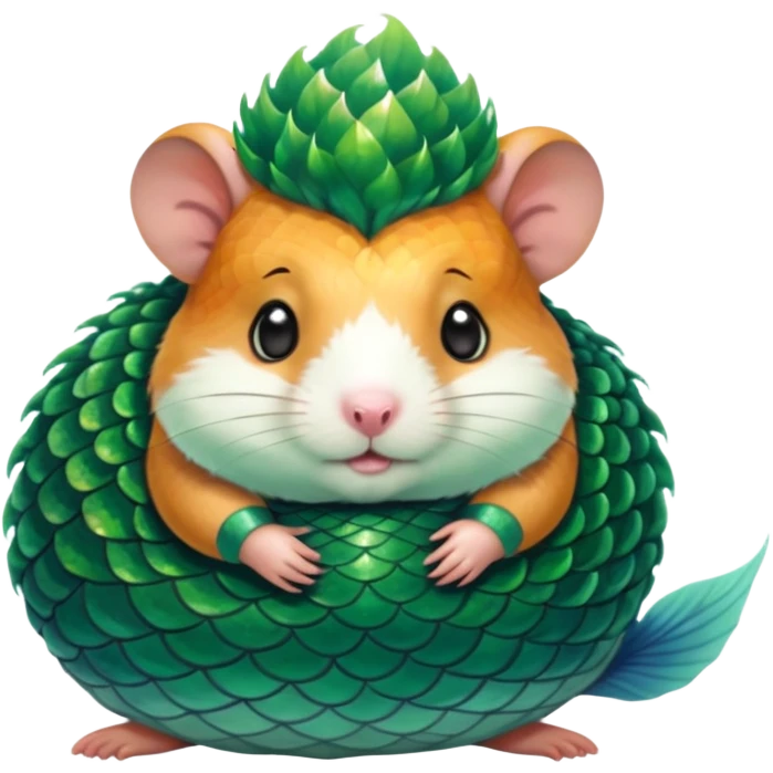 mermaid hamster emoji