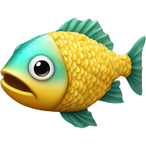 fish eating french fries  emoji