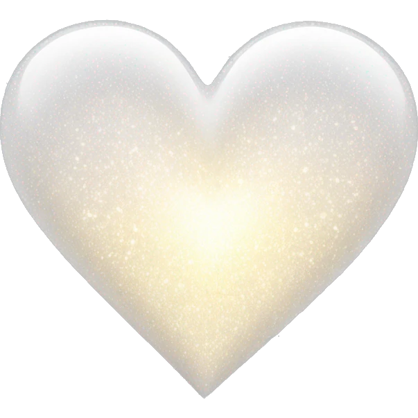 Heart White with Sparkles  emoji