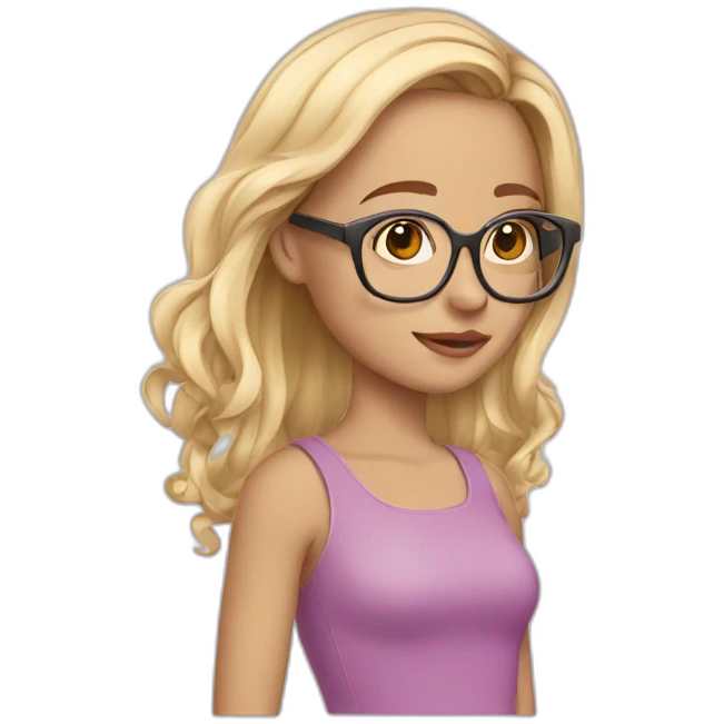 girl-bob-hair-with-glasses emoji
