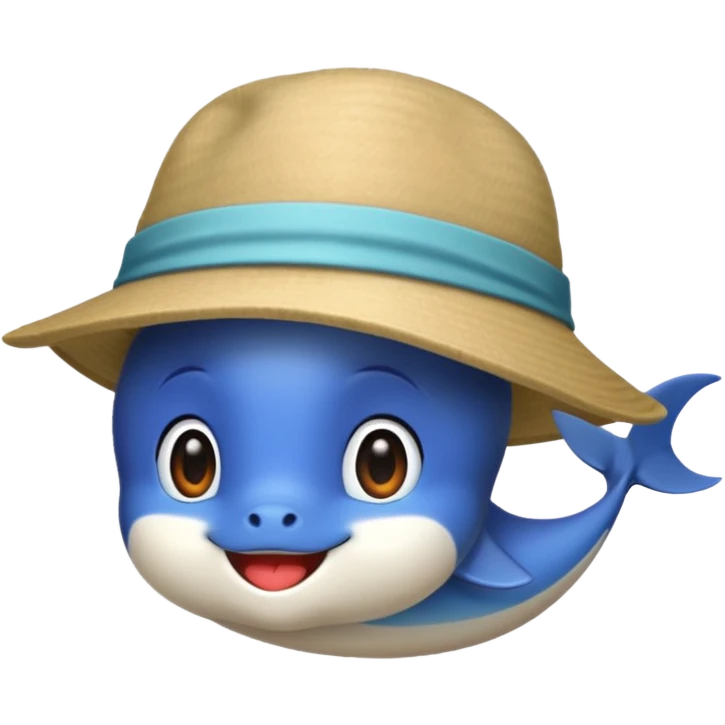 doulphin with a hat emoji