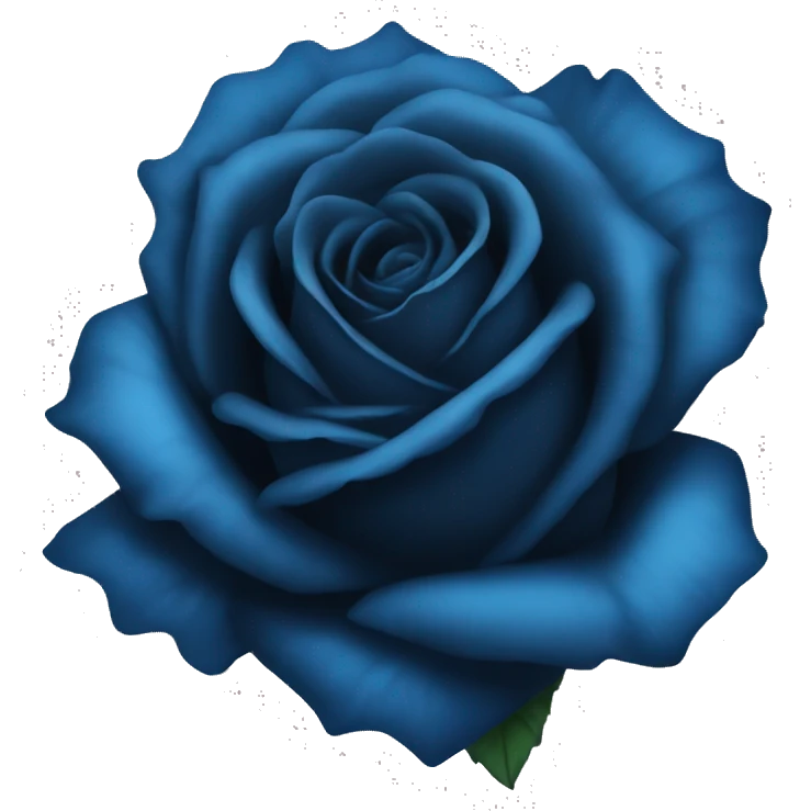 Black rose blue tips emoji