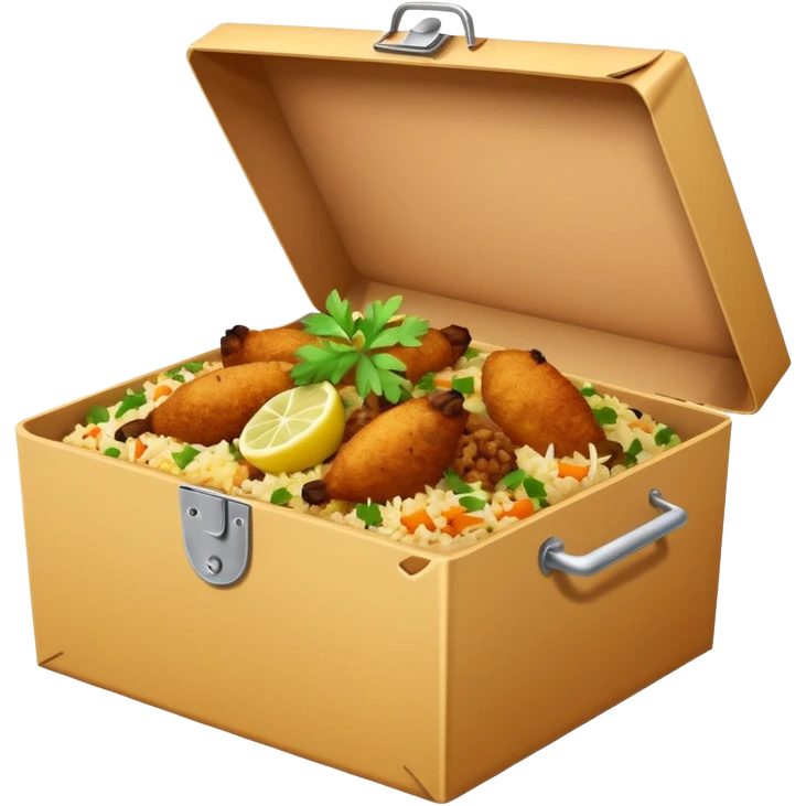 i want an emoji of biriyani in a delivery box emoji