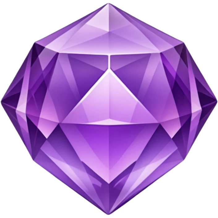 ultra realistic purple crystal emoji