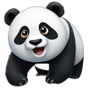 panda in the snow emoji
